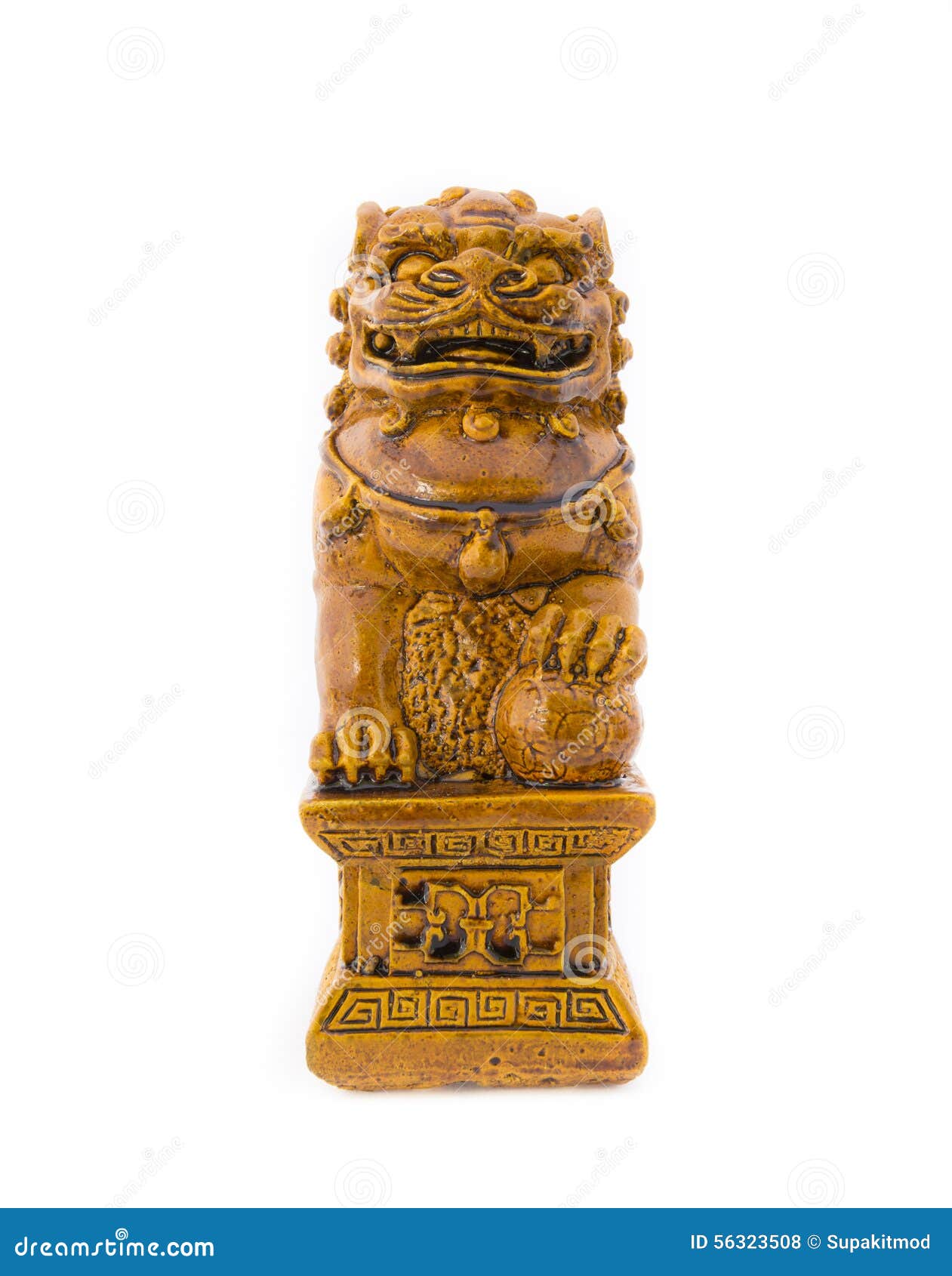 Chinese lion statue stock photo. Image of sculpture, shui 56323508