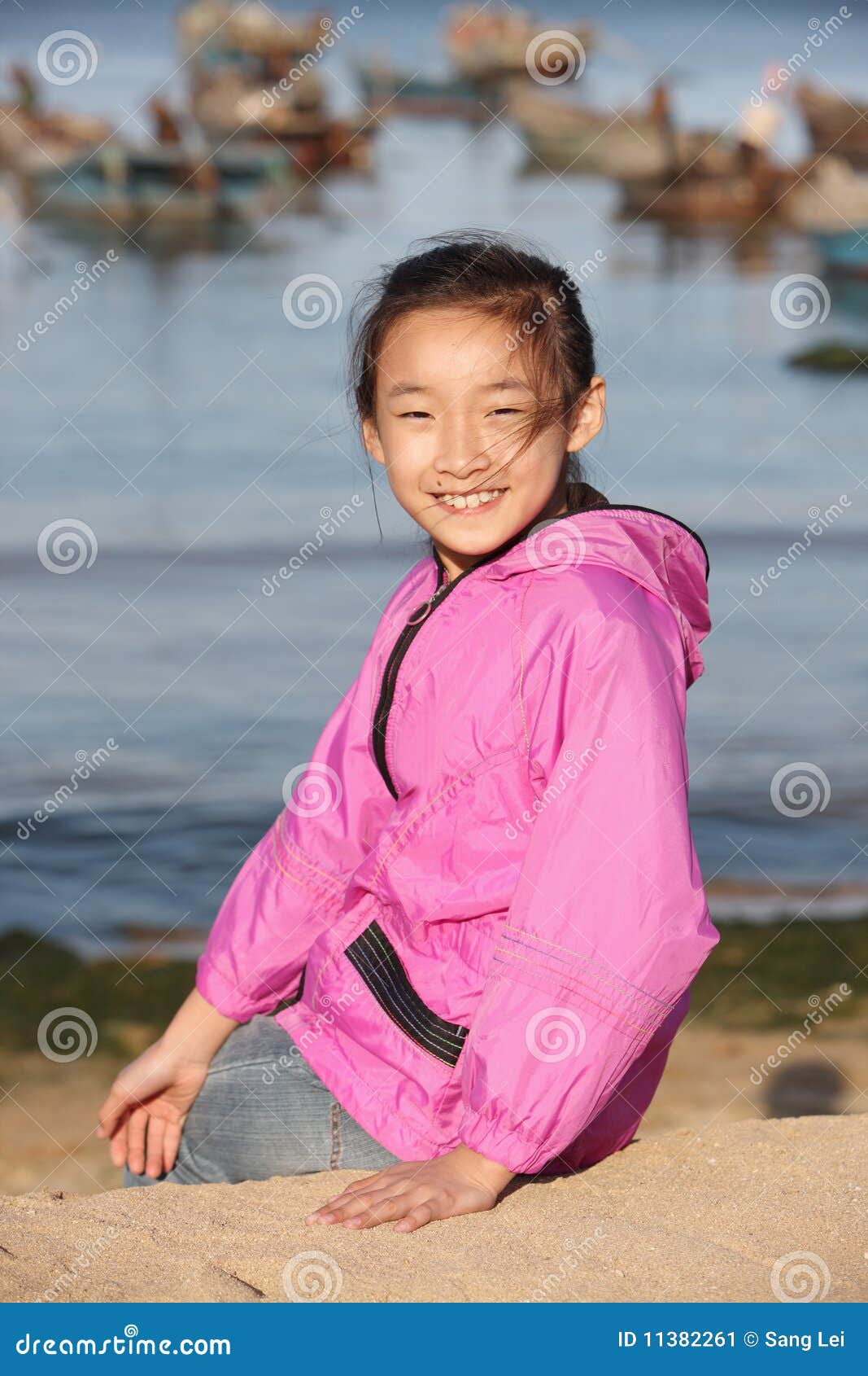 Chinese little girl stock image. Image of cute, smile - 11382261
