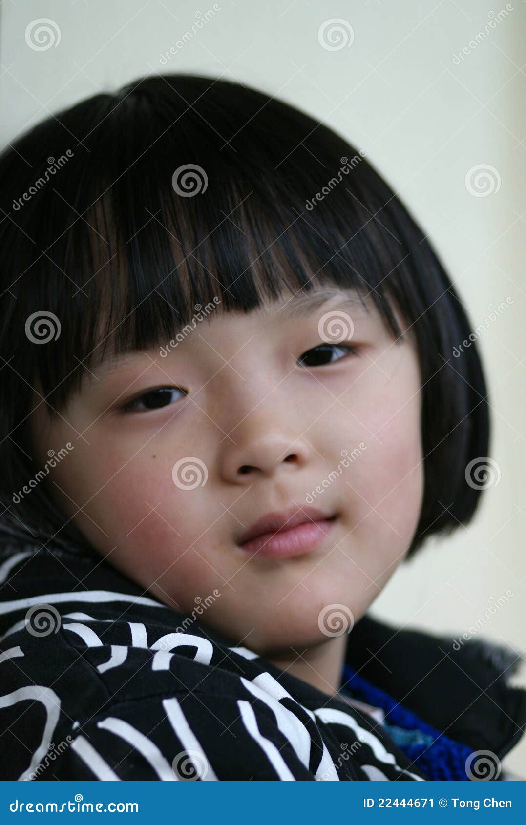 Chinese little girl stock image. Image of korean, indoor - 22444671