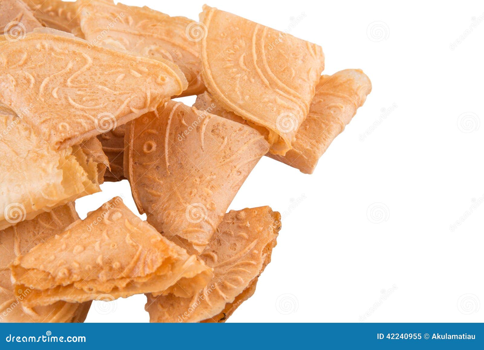 Chinese Love Letter Biscuit V Stock Image - Image of food 