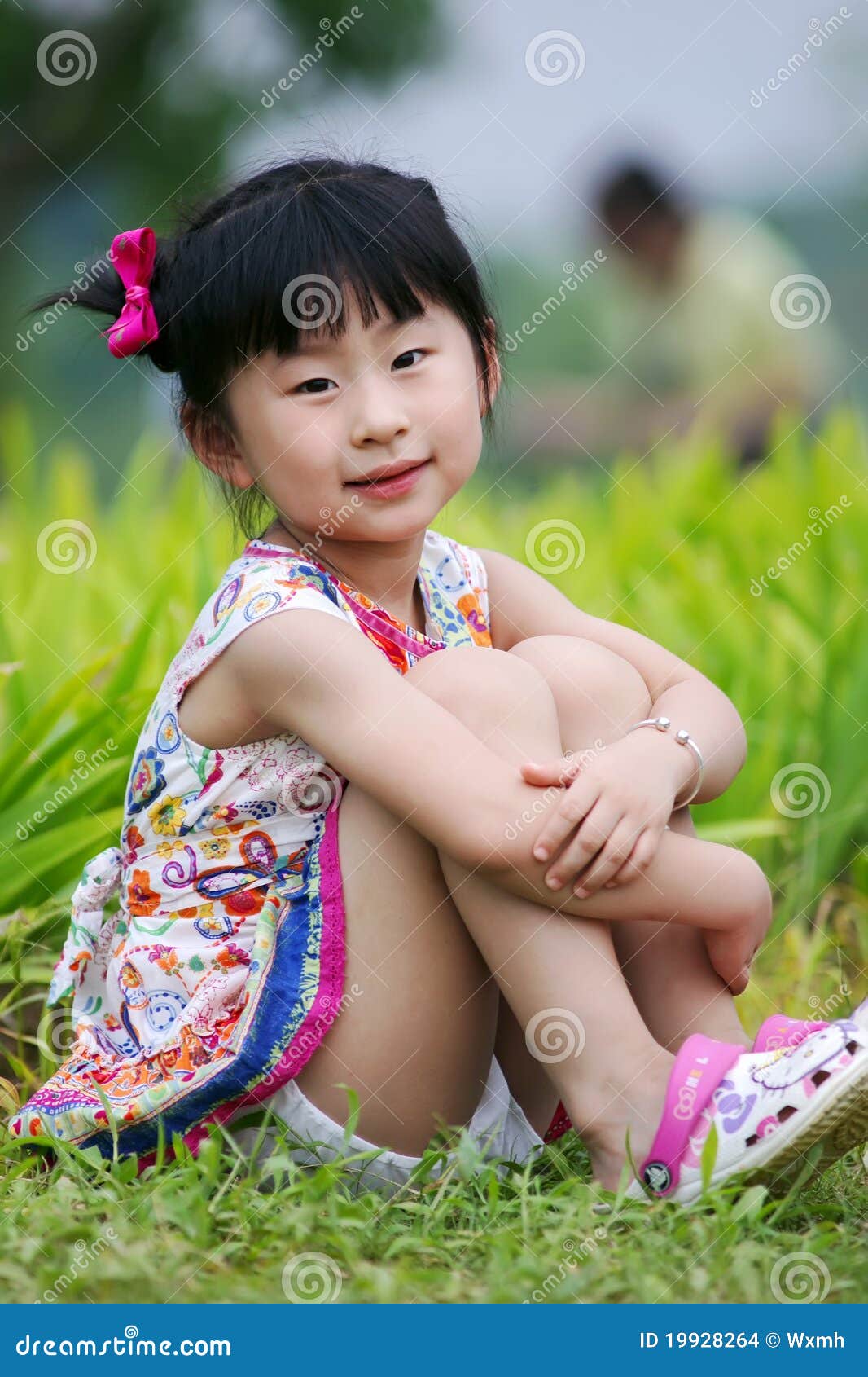 Chinese lovely girl stock photo. Image of purple, cute 19928264