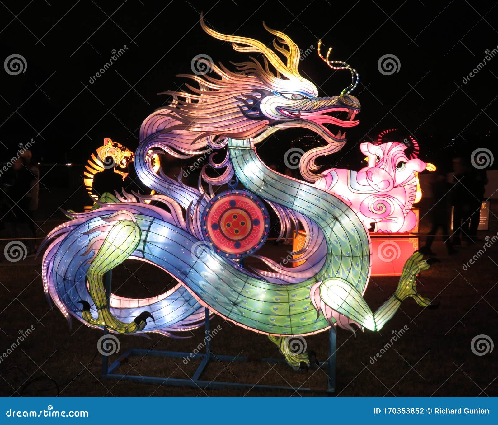 Chinese Lunar New Year Dragon N At Night Stock Photo Image Of Festival Night