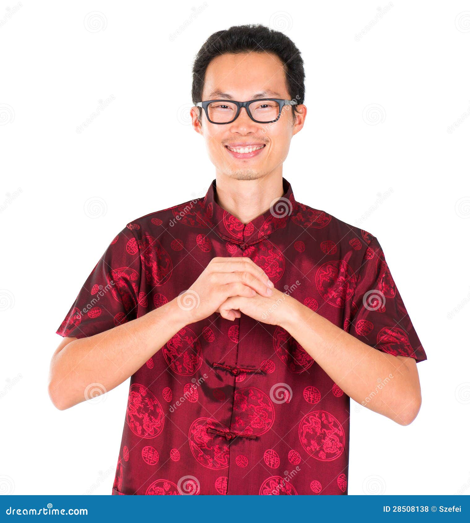 Chinese man greeting stock photo. Image of adult, culture 28508138