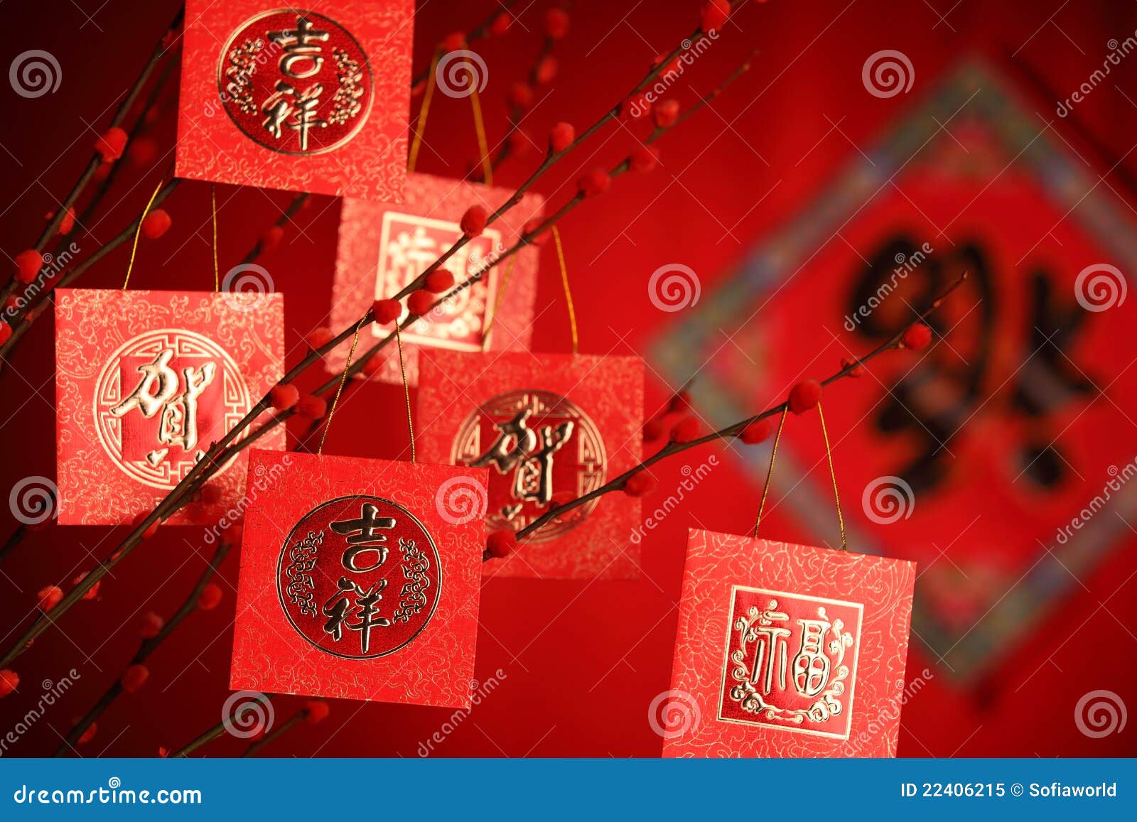 Chinese New Year Decoration Royalty Free Stock Photo Image 22406215