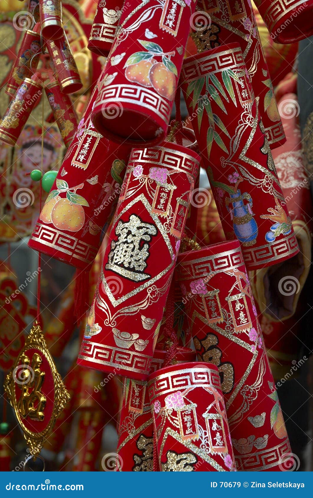 Chinese New Year Decoration 6 Stock Image - Image of celebration, luck