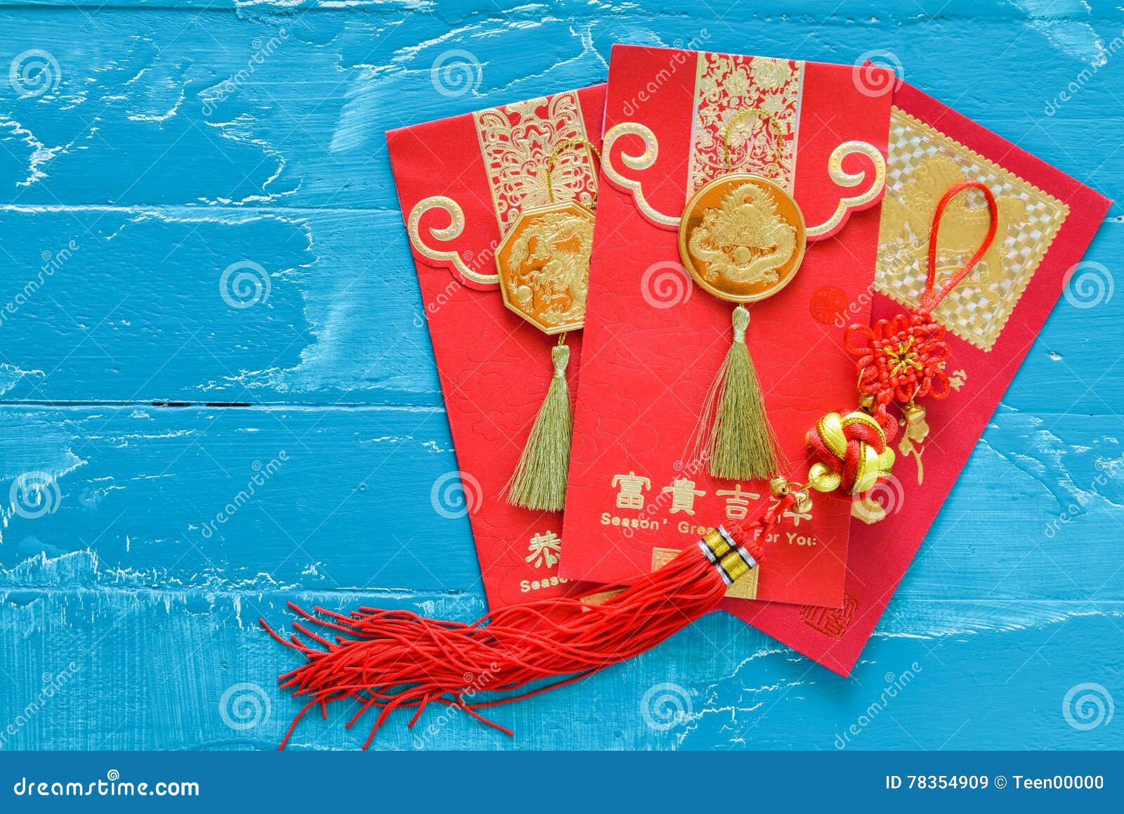 Chinese New Year Decorations Red Envelope And Traditional Chine Stock Image Image Of Lunar Ceremony