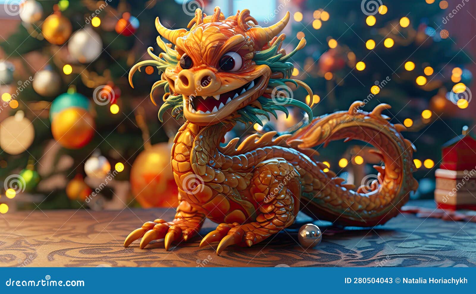 Premium AI Image  2024 the Year of the Green Wood Dragon with a