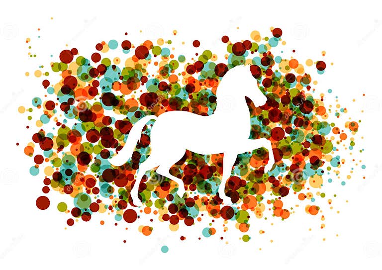 Chinese New Year of the Horse Bubbles EPS10 File. Stock Vector ...