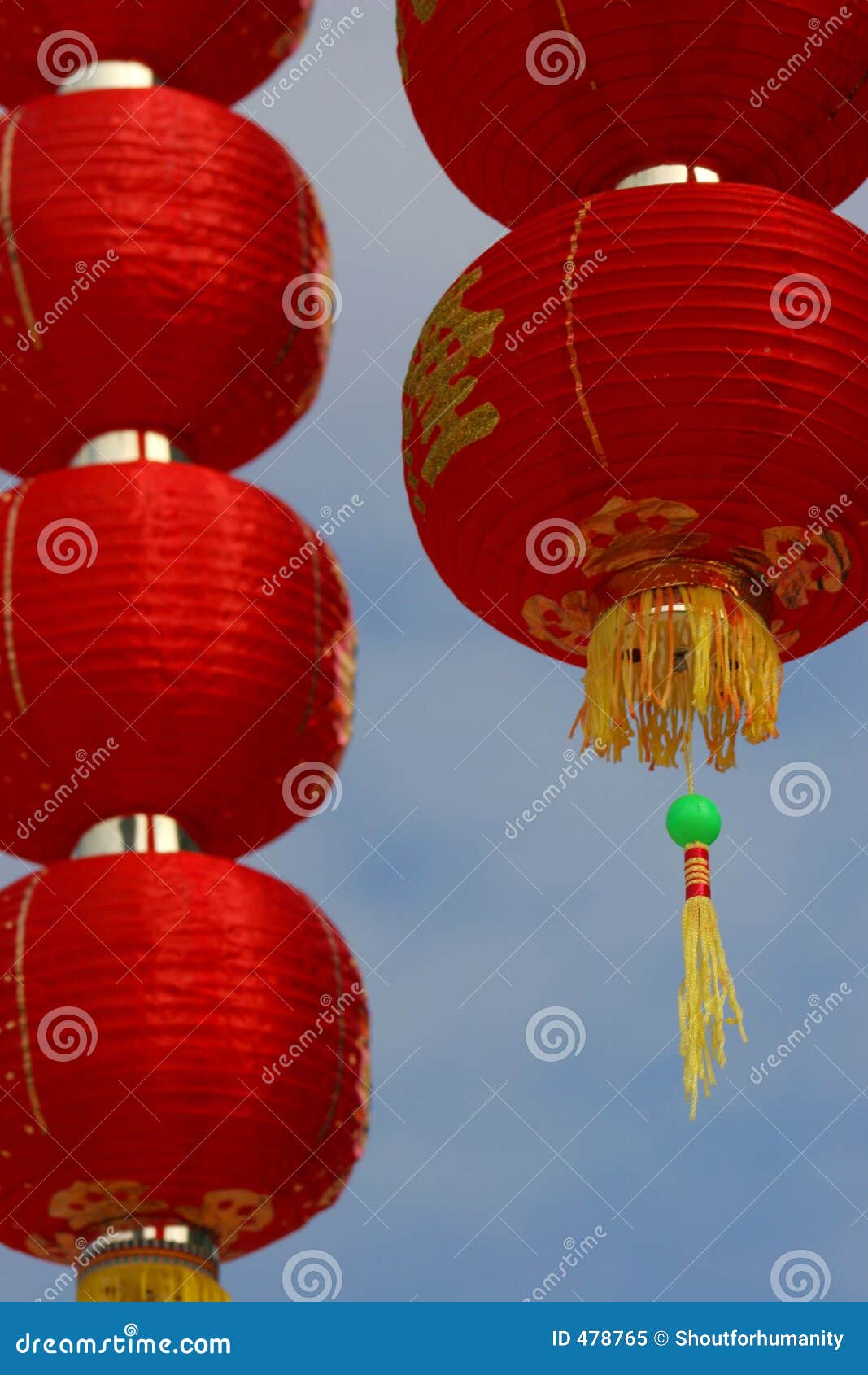 Chinese New Year Lanterns stock image. Image of lantern - 478765