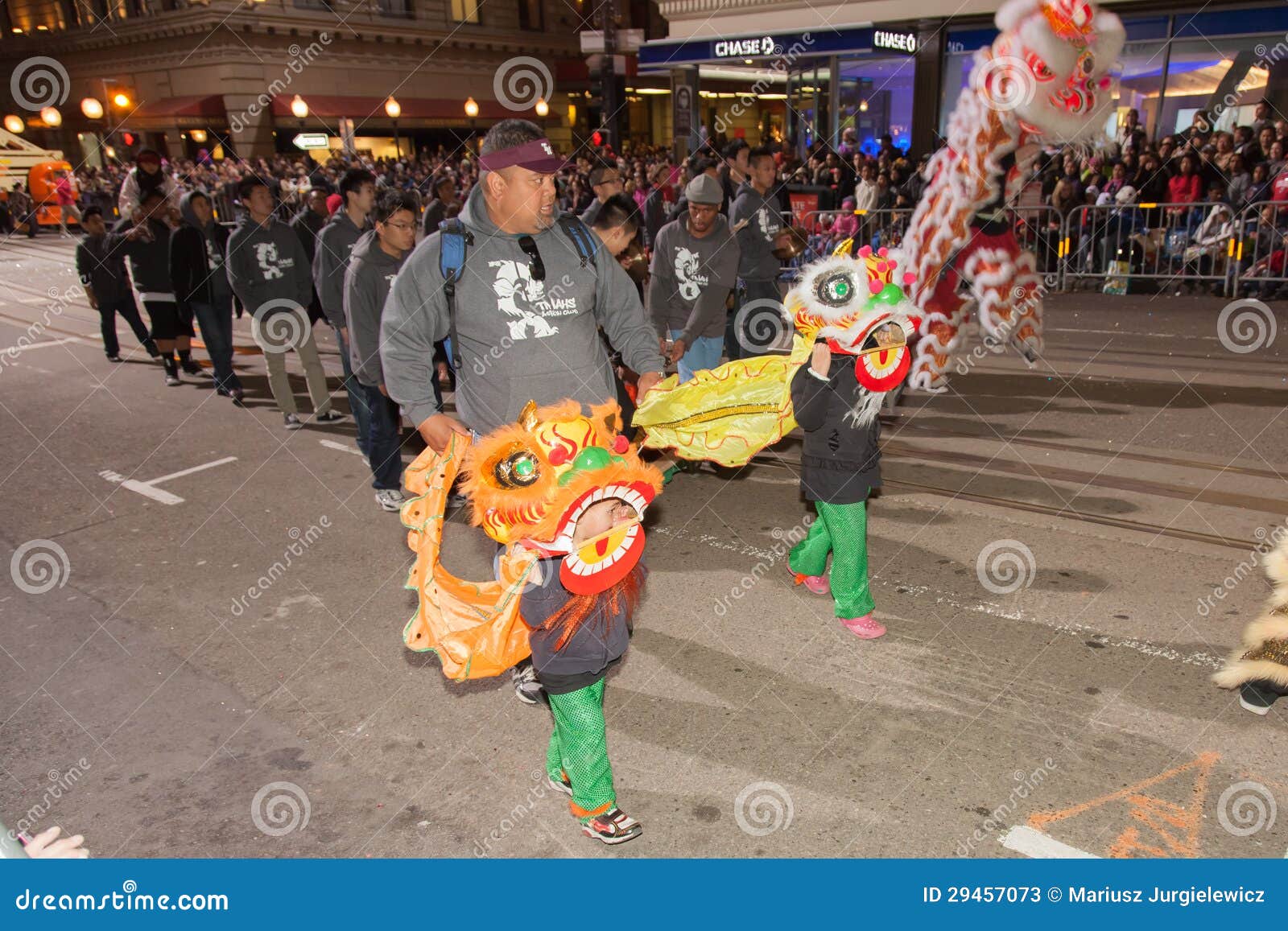 Chinese New Year Parade in Chinatown Editorial Stock Photo Image of