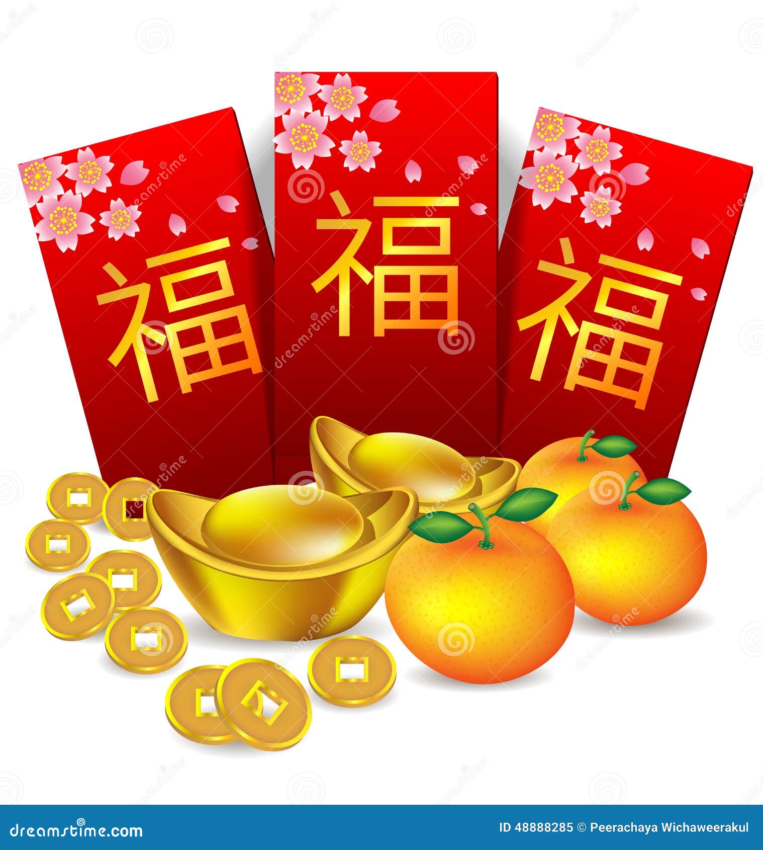 red envelopes clipart for Chinese New Year