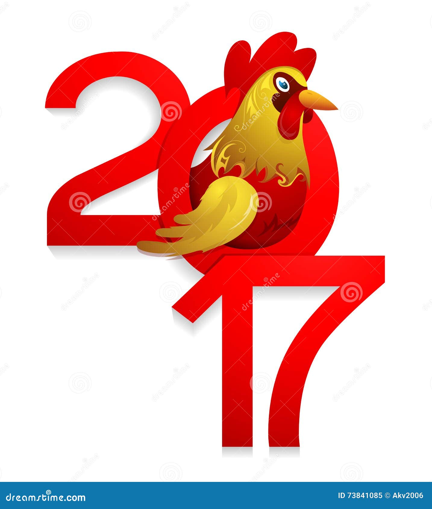 chinese new year rooster as symbol zodiac 73841085