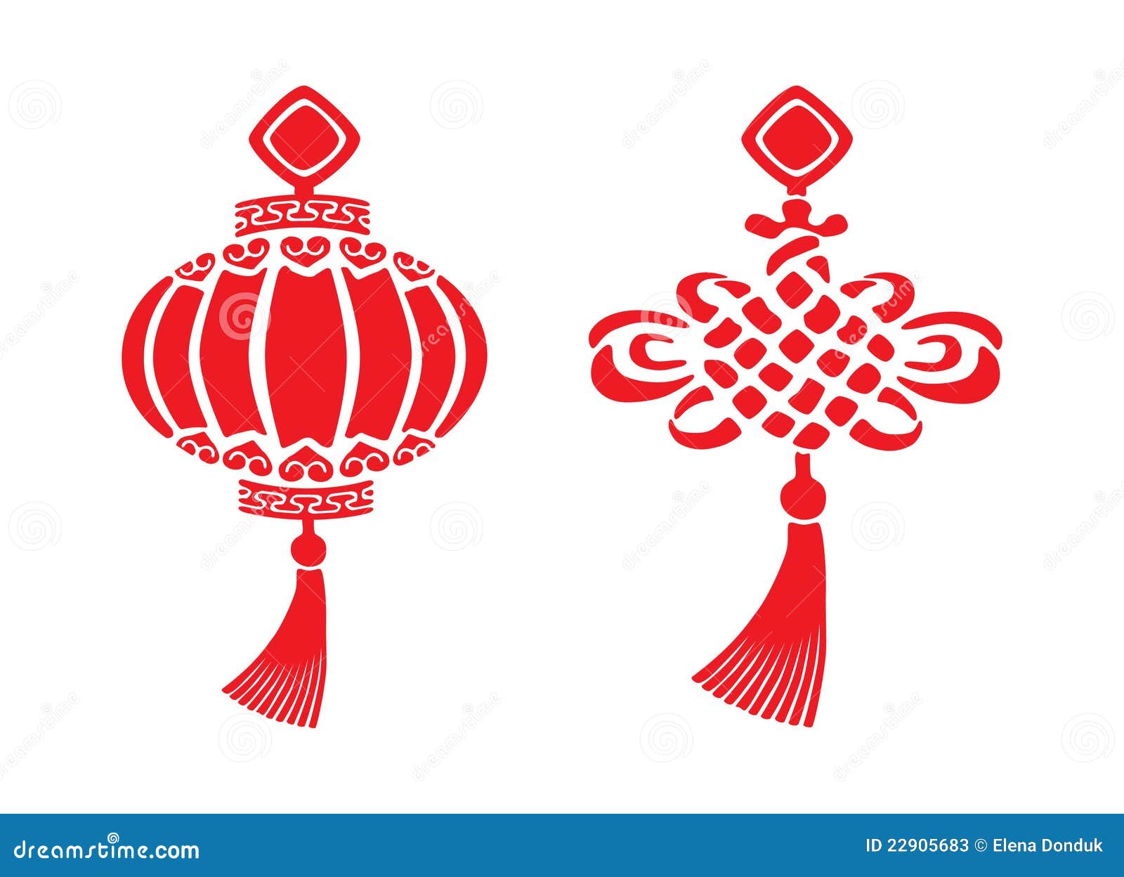 Chinese New year symbols stock vector. Illustration of lucky - 22905683