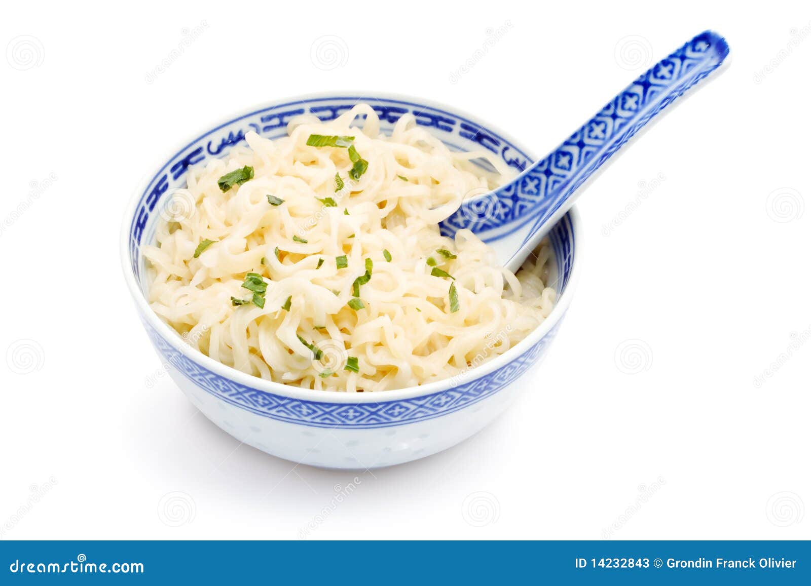 Chinese noodles in bowl stock image. Image of chinese 14232843