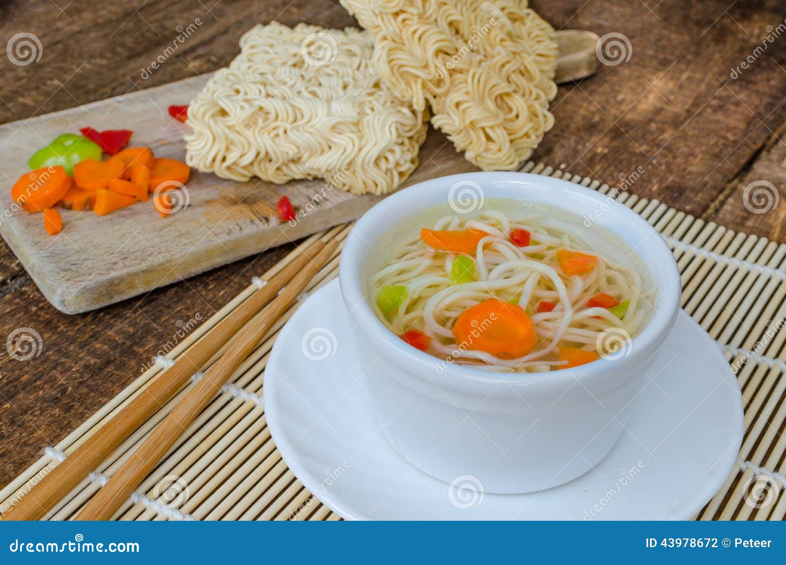 Chinese Noodles Soup Healthy? Stock Photo Image of fresh, cuisine