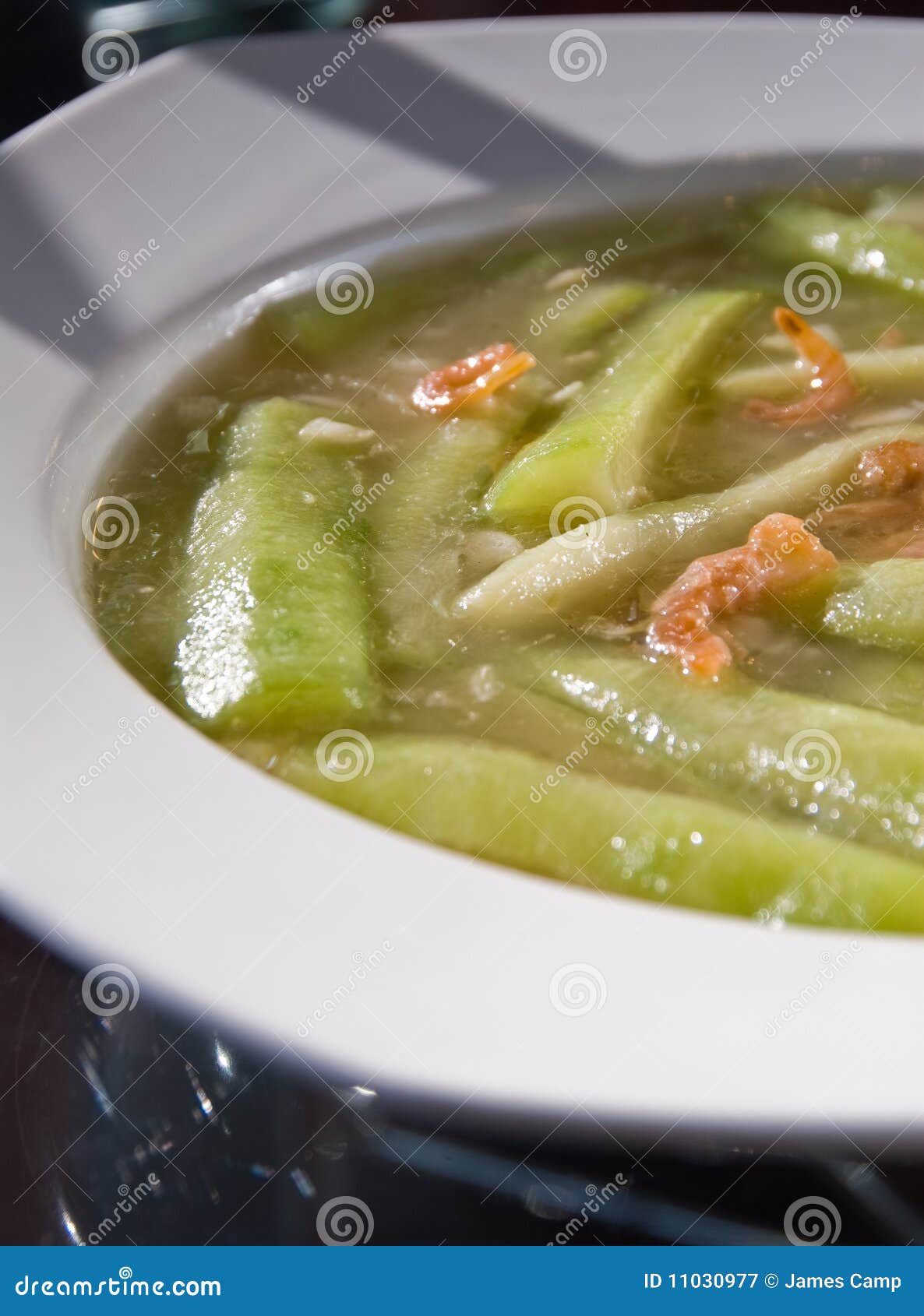Chinese Okra with Dried Shrimp Stock Image Image of shrimp, green