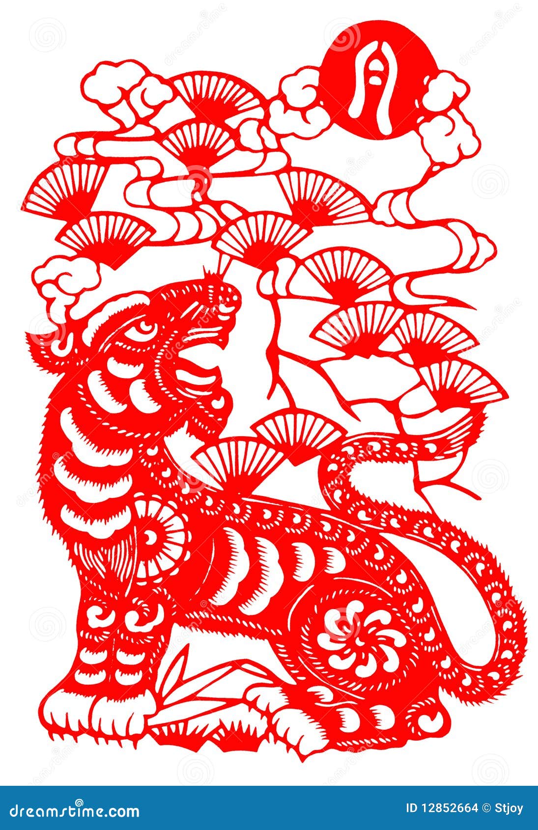 Download Chinese Paper Cut For Tiger Year Of 2010 Stock ...