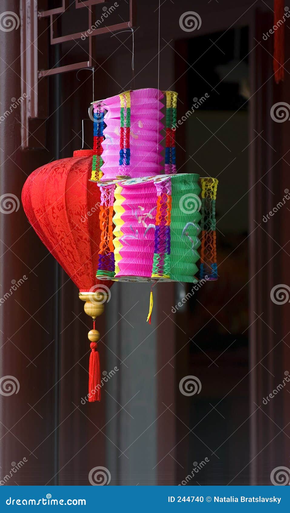 Chinese paper lamps stock photo. Image of canada, green 244740