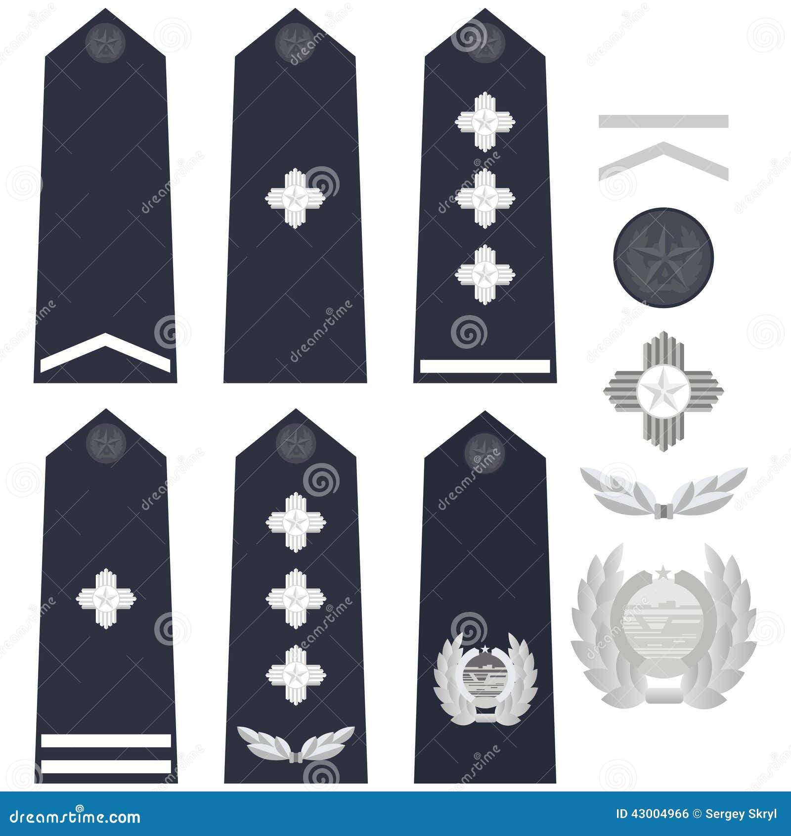 Chinese Police Insignia Stock Vector - Image: 43004966