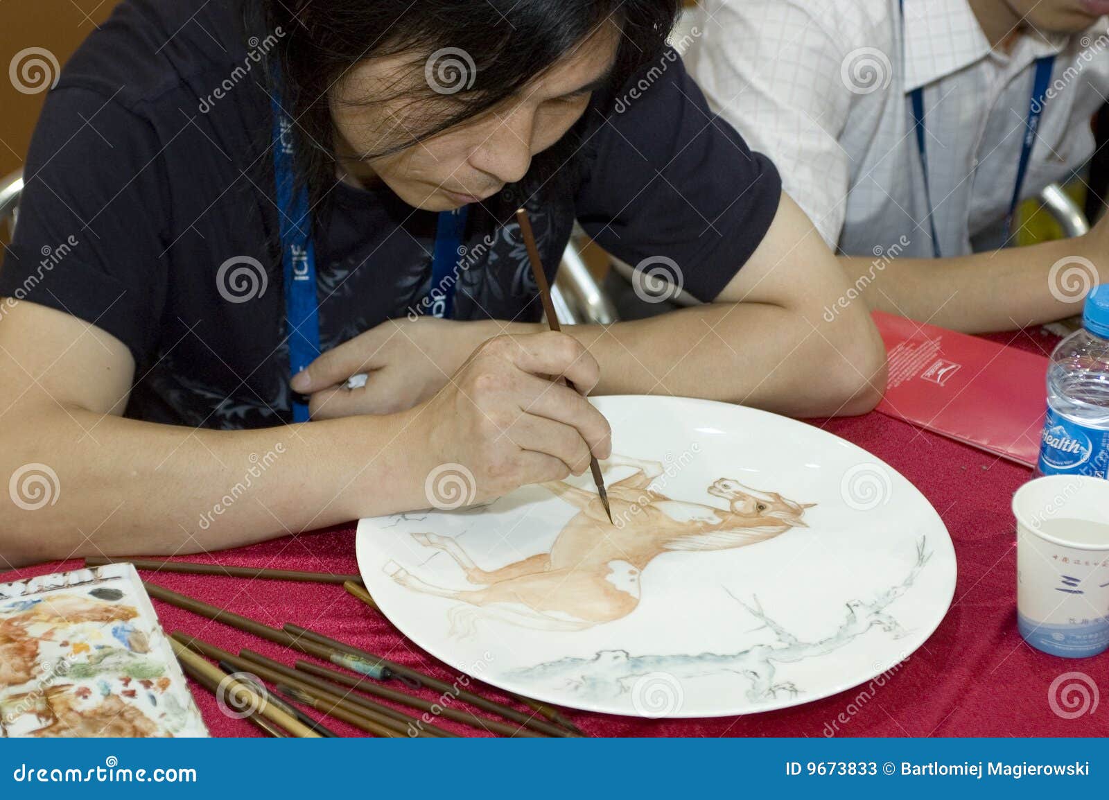 Chinese Porcelain Hand Painting Editorial Stock Photo Image of painting, ceramic 9673833