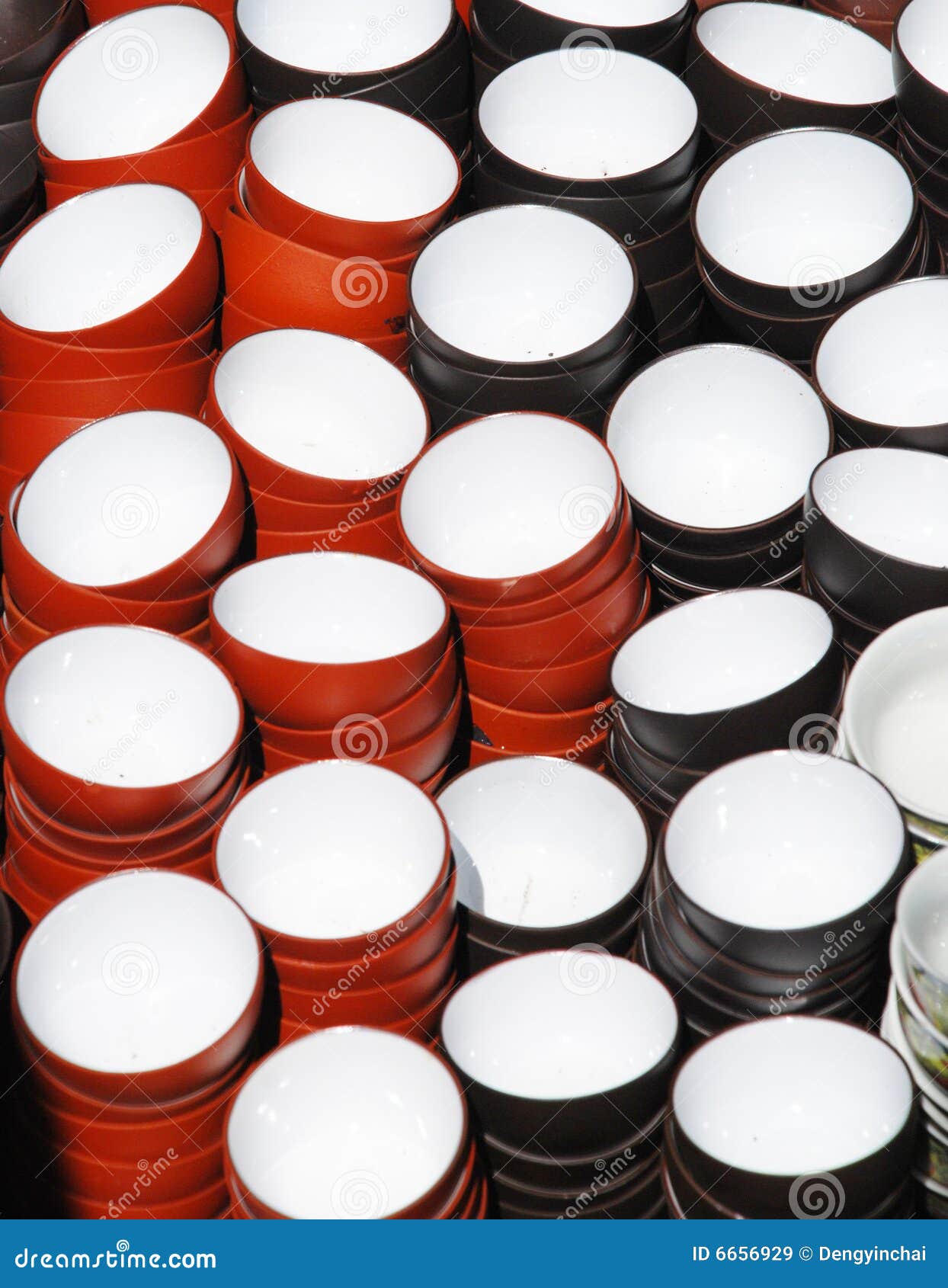 Chinese Porcelain Tea Cups Background Stock Image - Image of pileup