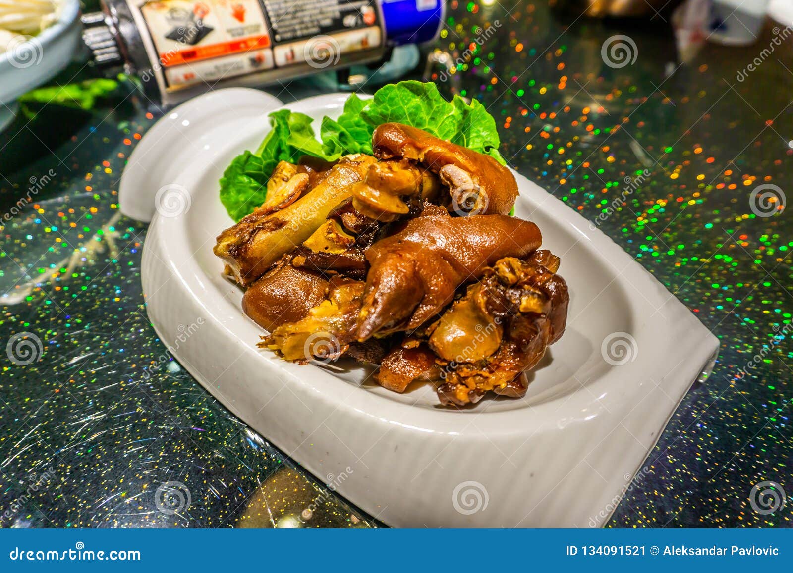 Chinese Pork Knuckle stock image. Image of head, breaded 134091521