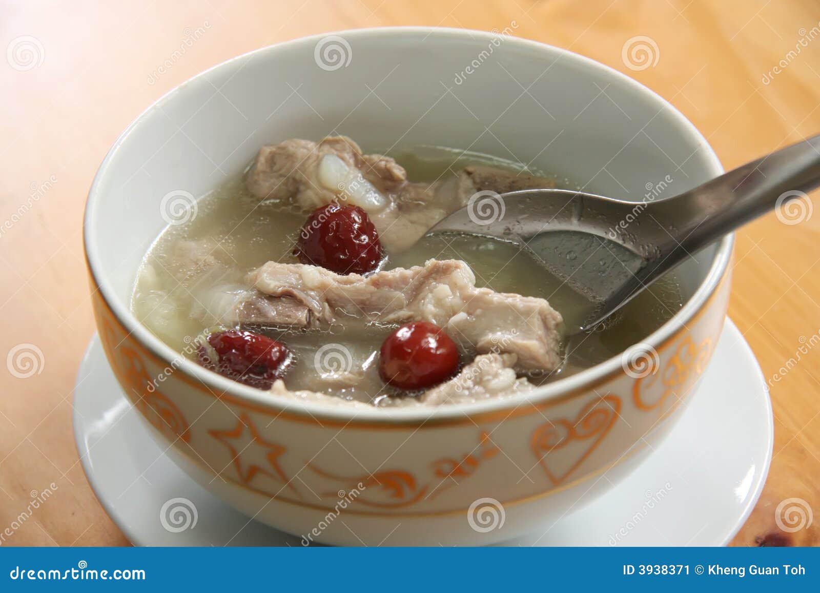 Chinese pork soup stock image. Image of food, cooking 3938371
