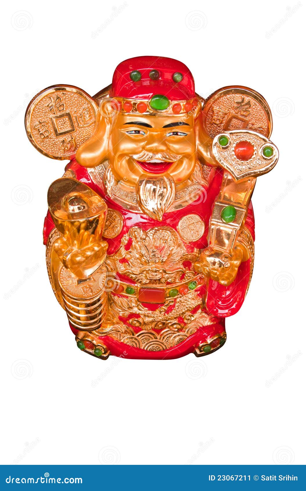 Chinese Prosperity Money God Stock Image Image of costumes, fairy