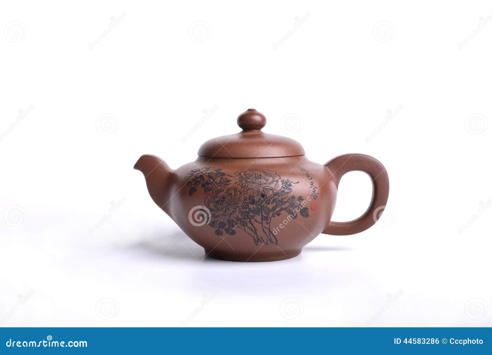 Chinese Purple Clay Teapot stock photo. Image of floral 44583286