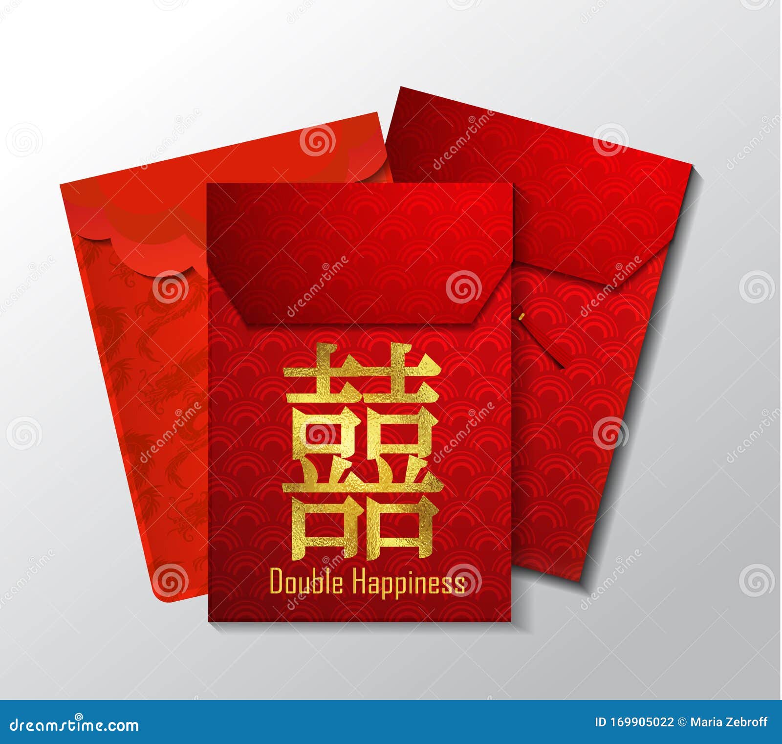 Chinese Red Envelope for New Year Stock Vector - Illustration of mandarin,  money: 169905022