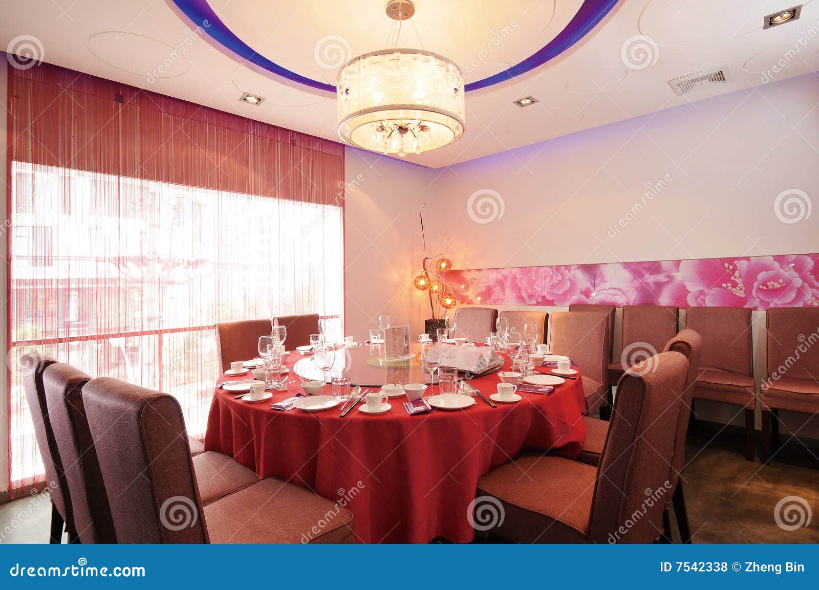 Chinese Restaurant stock photo. Image of decor, light - 7542338