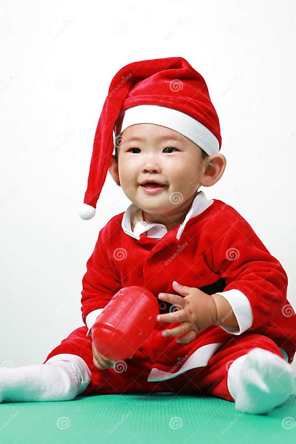 Chinese santa boy stock photo. Image of innocent, clause 6700586