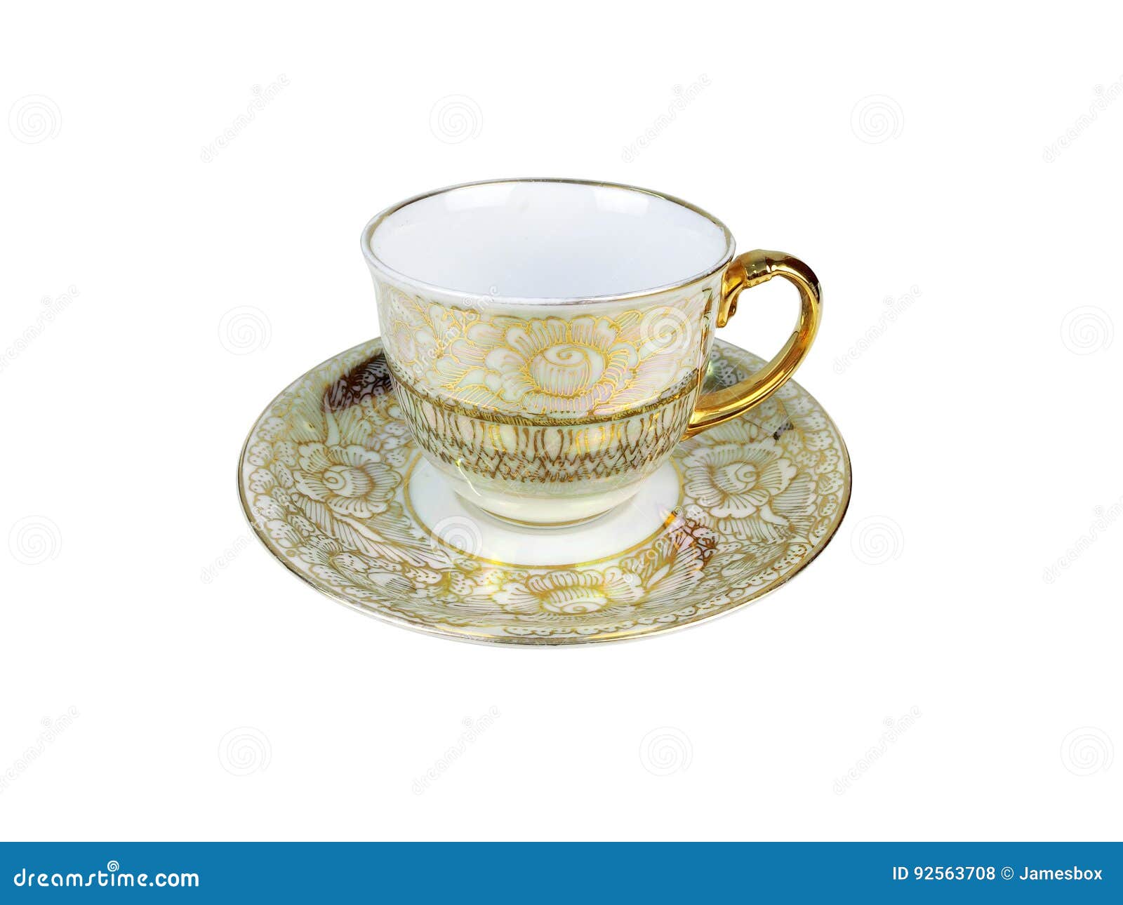 Chinese Set of Tea Cups on White Background Stock Photo Image of