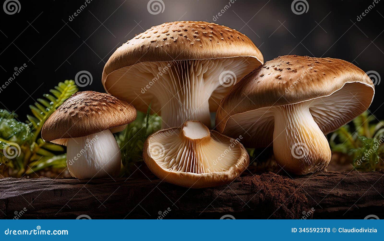 shiitake mushrooms, ai generated