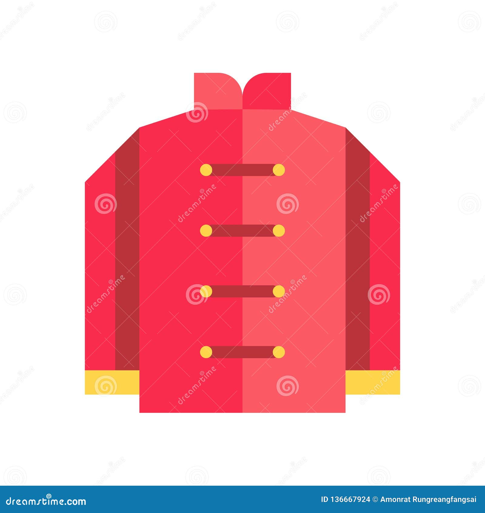 Chinese Shirt Vector, Chinese New Year Related Flat Style Icon Stock ...