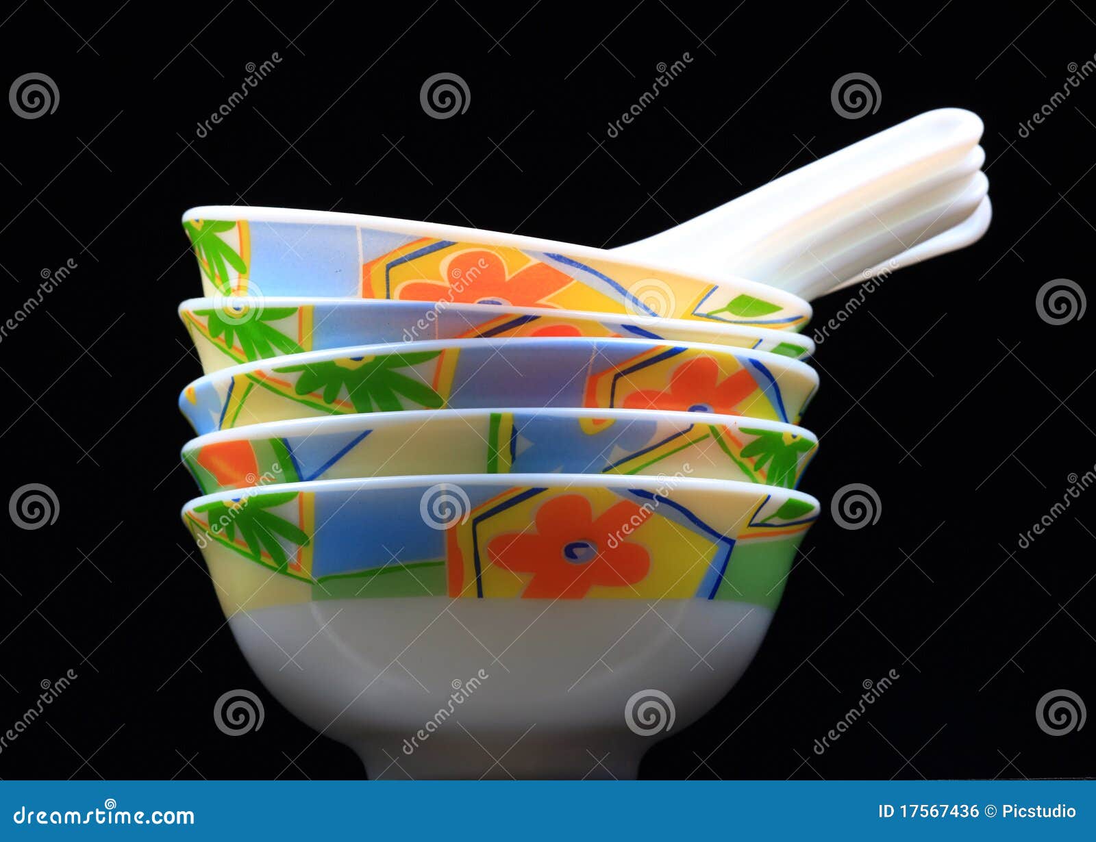 Chinese soup bowls stock photo. Image of isolated, brittle 17567436