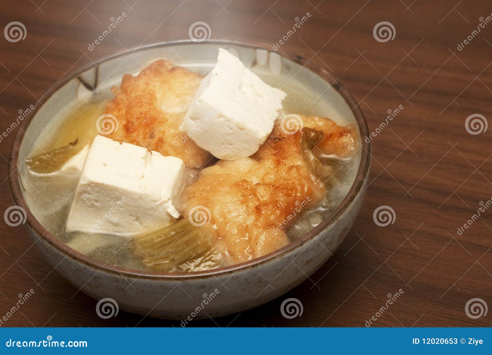 Chinese Soup: Fish with Tofu Stock Image - Image of chinese, teochew