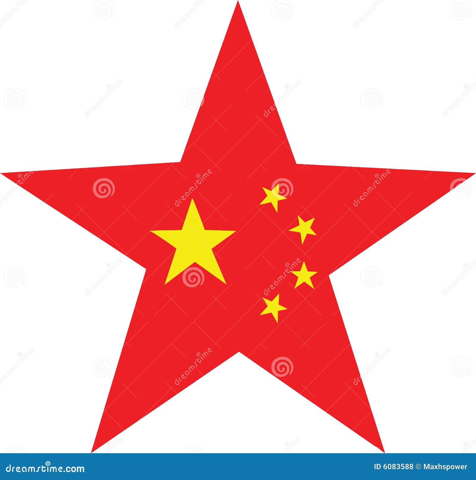 Chinese Star stock illustration. Illustration of stars 6083588