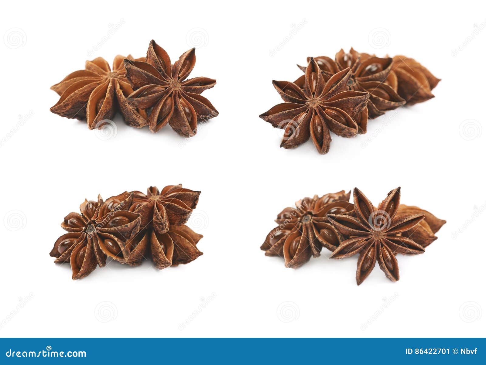 Chinese Star Anise Seed Isolated Stock Image Image of cooking