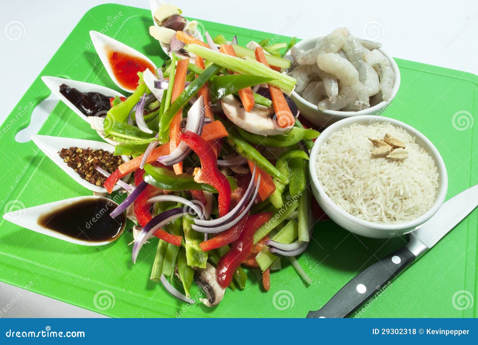 Chinese Stir Fry Ingredients Mix Stock Photo Image of black, dried