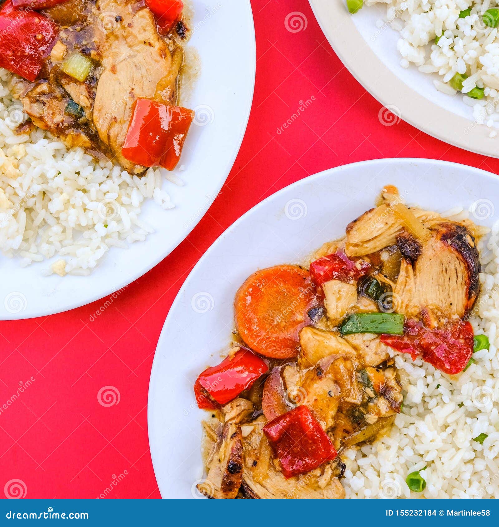 Chinese Style Chicken and Ginger with Rice Stock Photo Image of