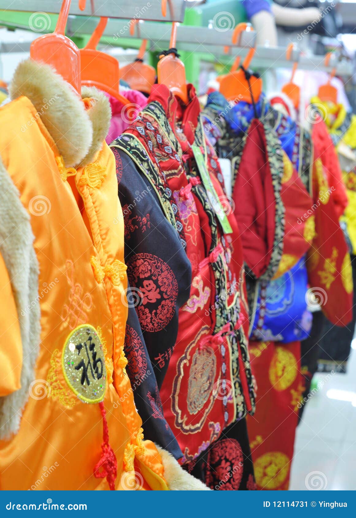 Chinesestyle clothing stock image. Image of asian, colorful 12114731
