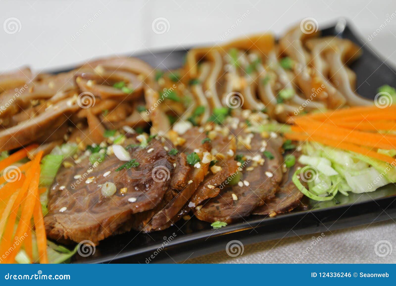 Chinese Style of Cold Dish at Display Stock Photo Image of sesame