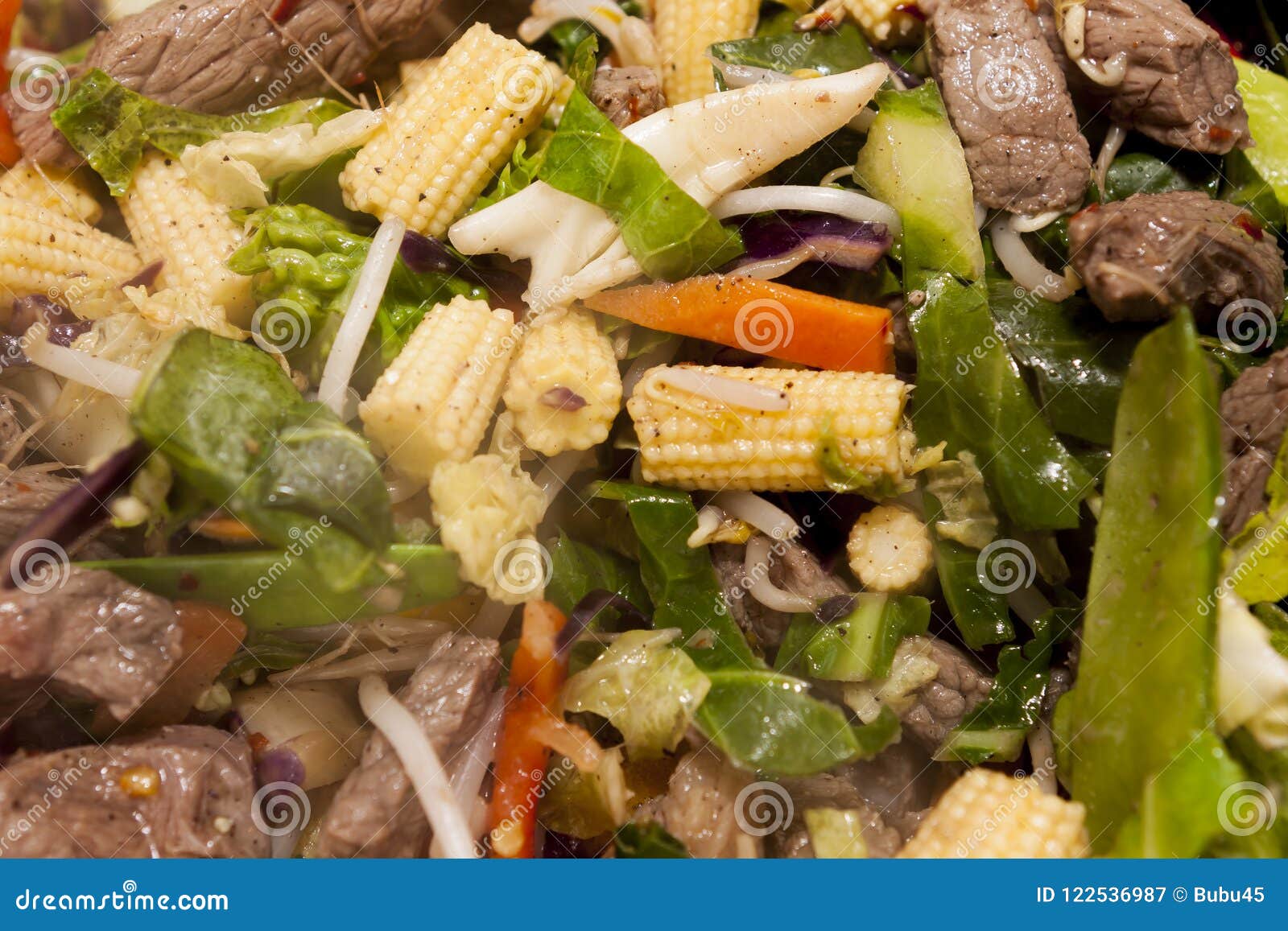 Chinese Style Stir Fry Beef and Vegetables Stock Image - Image of style
