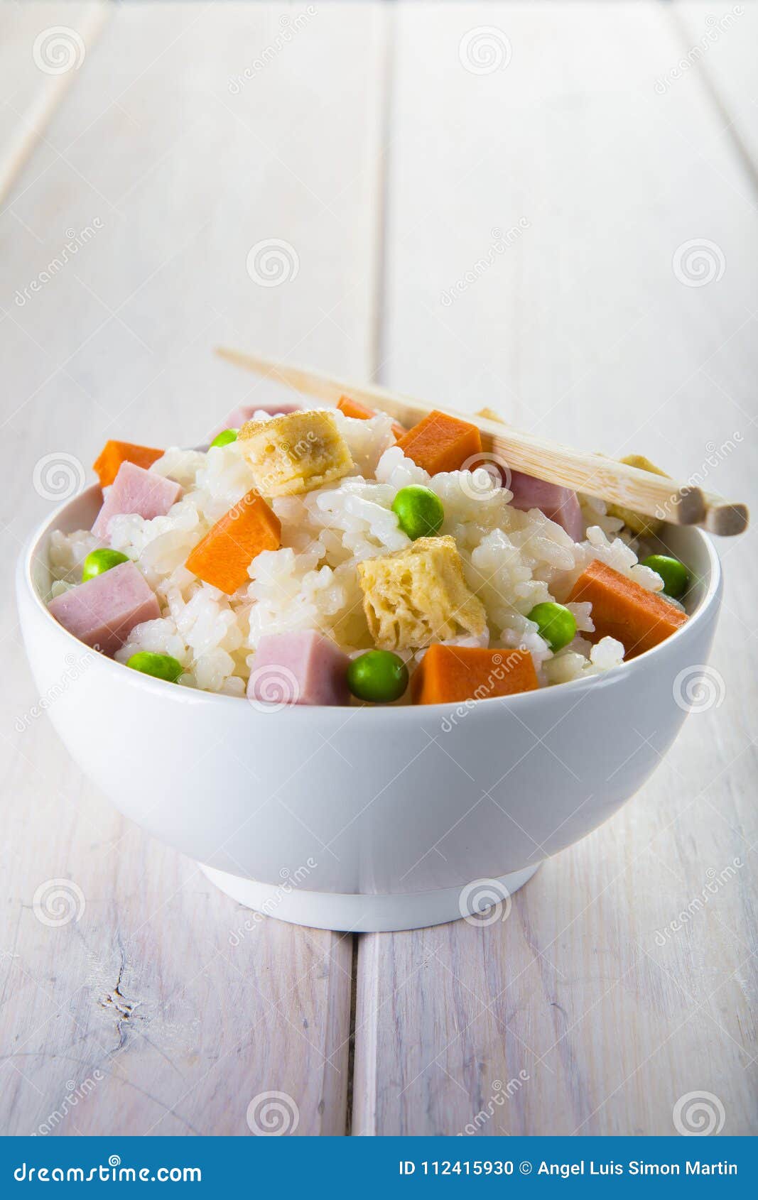 Chinese Style Three Delights Rice Stock Photo Image of asia, rice