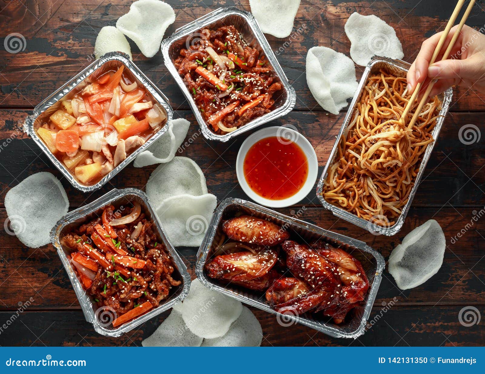 Chinese Takeaway Food Crispy Shredded Beef Sweet And Sour Chicken chinese-takeaway-food-crispy-shredded-beef-sweet-and-sour-chicken
