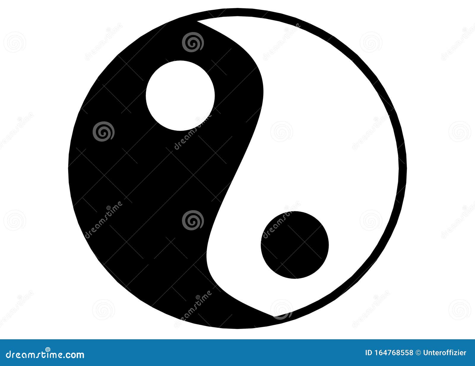 the chinese taoism  of ying yang against a white backdrop