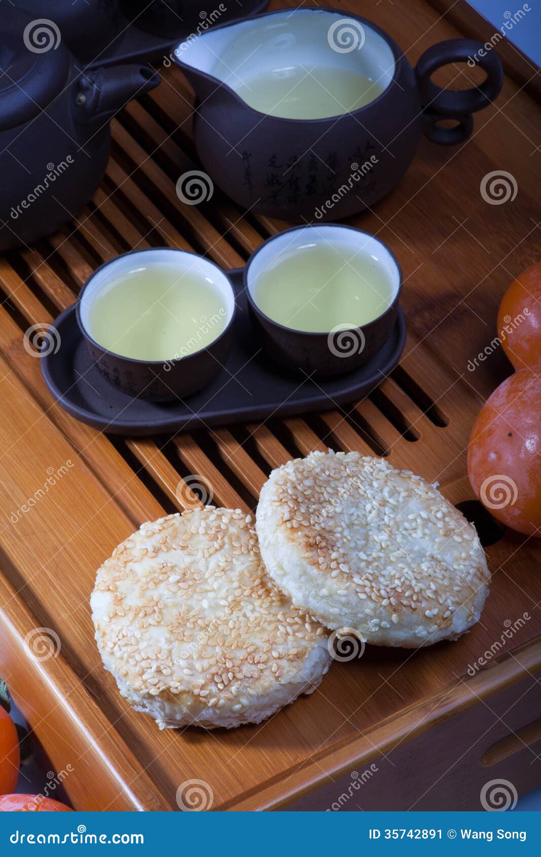 Chinese tea and cakes stock image. Image of crumb, biscuit 35742891
