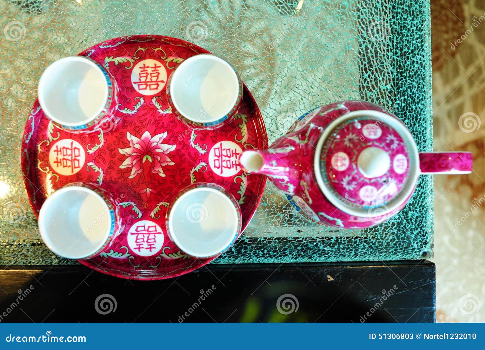 Chinese Tea Cup Set stock image. Image of couple, asian 51306803