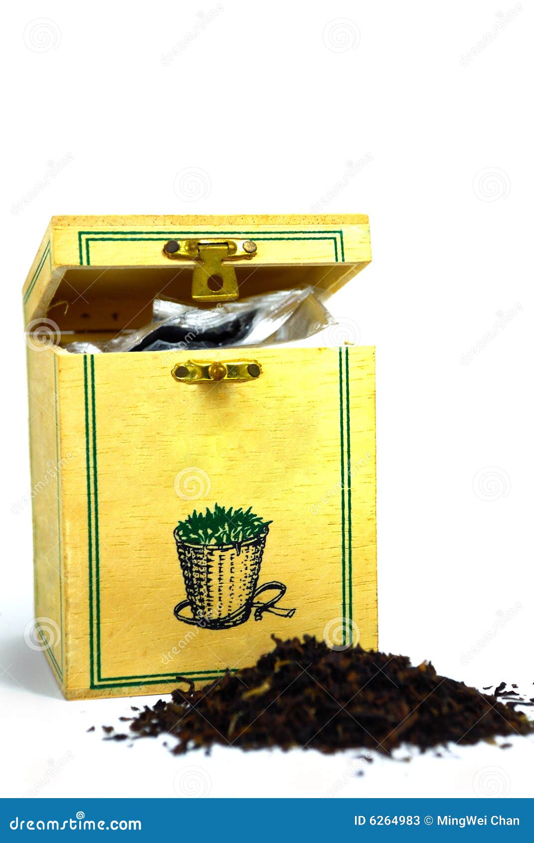 Chinese Tea leaf box stock image. Image of asia, black 6264983